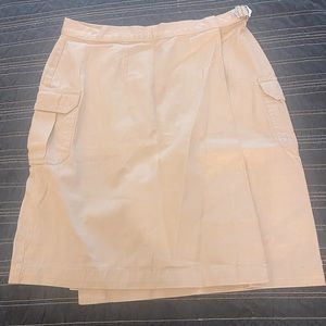 Khaki Cargo Wrap Skirt Size 4